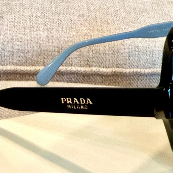 Prada Oversized Sunglasses Black Tortoise Gradient NWOT Italy - Picture 3 of 12